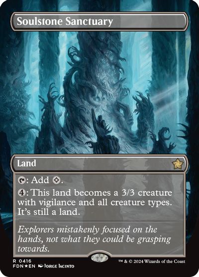 Soulstone Sanctuary (Borderless) (Mana Foil) card art