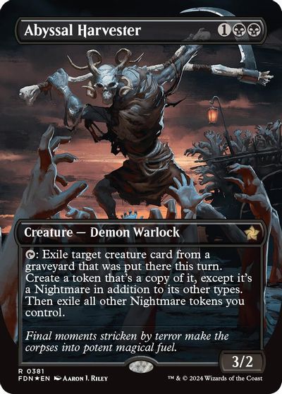 Abyssal Harvester (Borderless) (Mana Foil) card art