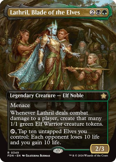Lathril, Blade of the Elves (Borderless) card art