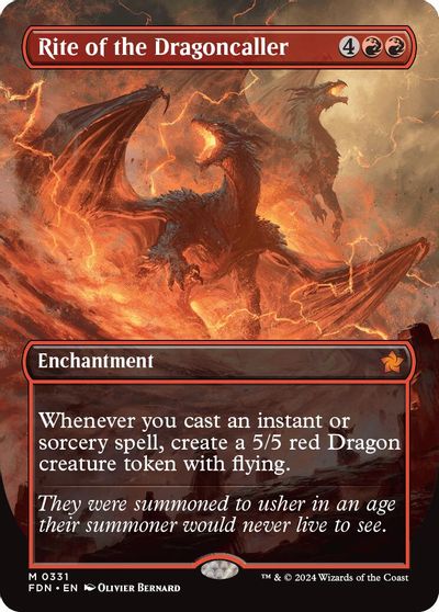 Rite of the Dragoncaller (Borderless) card art