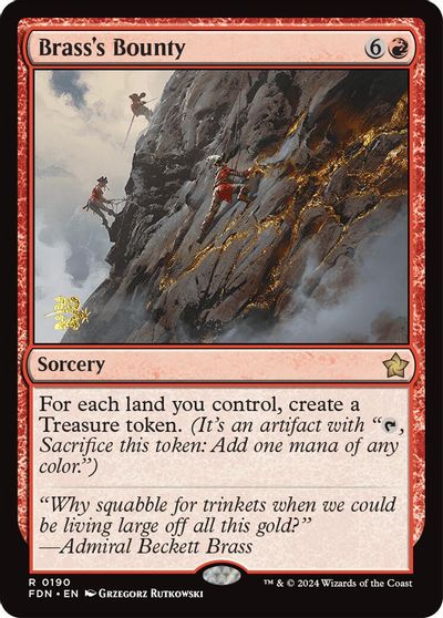 Brass's Bounty (FDN) card art
