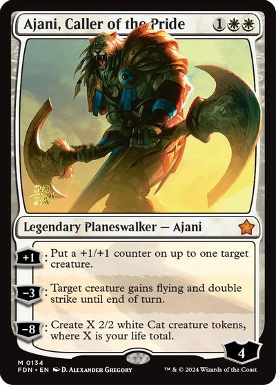 Ajani, Caller of the Pride card art