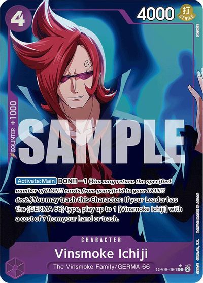 Vinsmoke Ichiji (OP06-060) (Full Art) card art