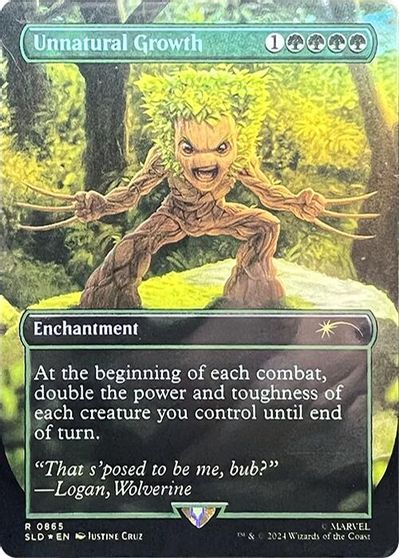 Unnatural Growth (0865) (Rainbow Foil) card art