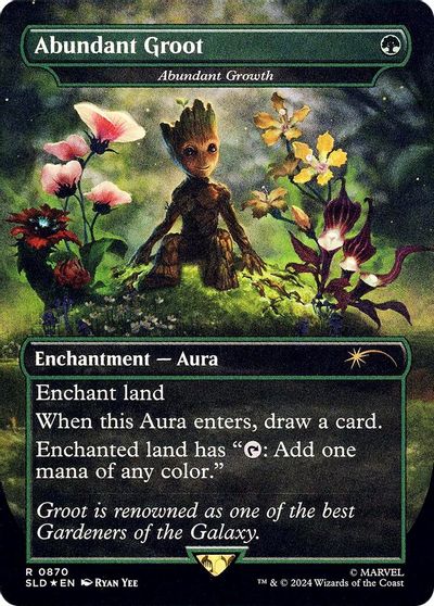 Abundant Groot - Abundant Growth (Rainbow Foil) card art
