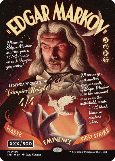 Edgar Markov (Showcase) (Serial Numbered) (Double Rainbow Foil) card art