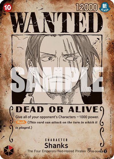 Shanks (004) (Wanted Poster) card art