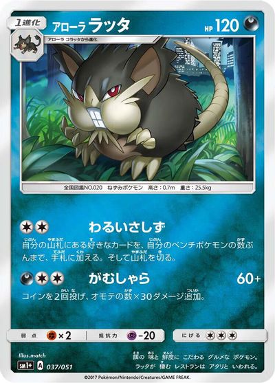 Alolan Raticate card art