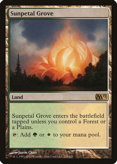 Sunpetal Grove card art