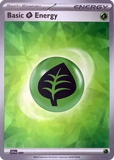 Basic Grass Energy (Cracked Ice Holo) card art