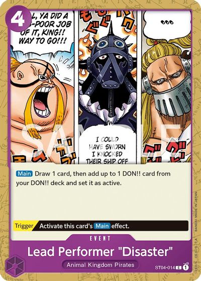 Lead Performer "Disaster" card art