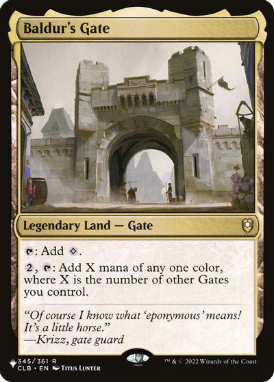 Baldur's Gate card art