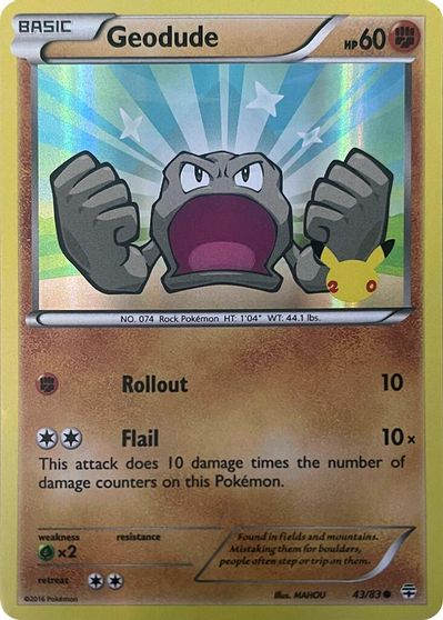 Geodude (Stamped) card art