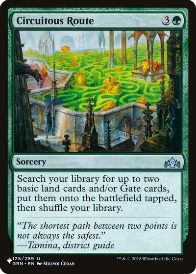 Circuitous Route card art