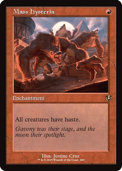 Mass Hysteria (Retro Frame) card art