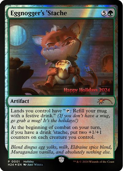Eggnogger's 'Stache card art