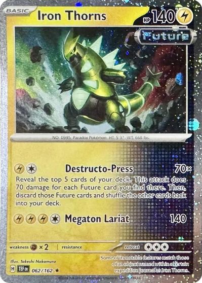 Iron Thorns - 062/162 (Cosmos Holo) card art