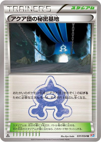 Team Aqua's Secret Base card art