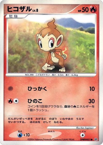 Chimchar card art