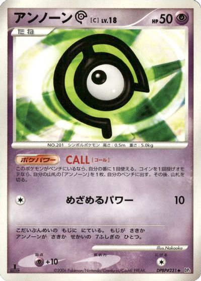 Unown C card art