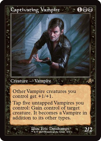 Captivating Vampire (Retro Frame) card art
