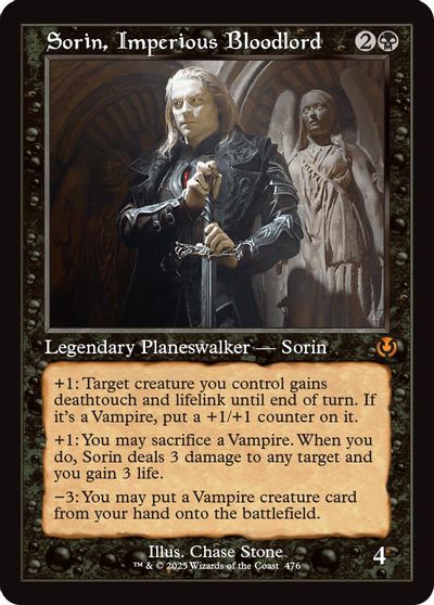 Sorin, Imperious Bloodlord (Retro Frame) card art