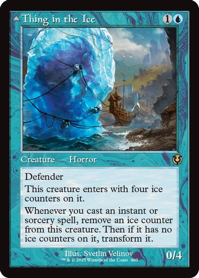 Thing in the Ice (Retro Frame) card art