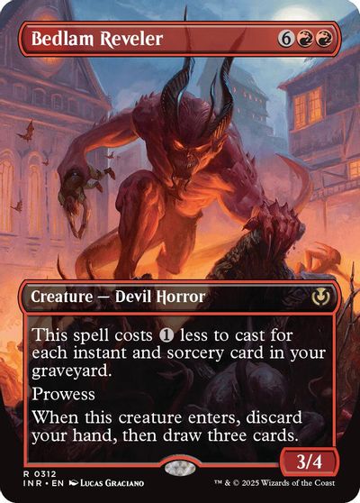 Bedlam Reveler (Borderless) card art