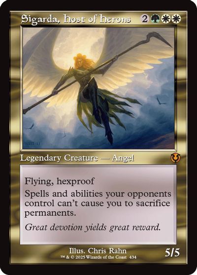 Sigarda, Host of Herons (Retro Frame) card art