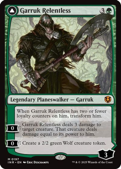 Garruk Relentless card art