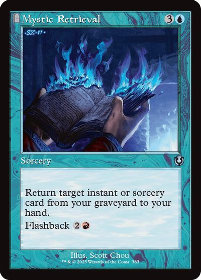 Mystic Retrieval (Retro Frame) card art