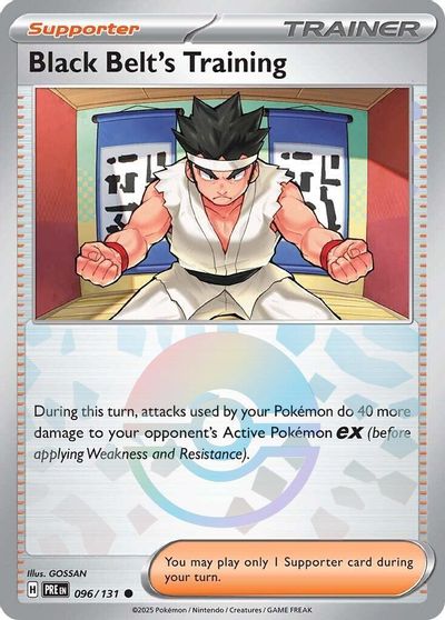 Black Belt's Training - 096/131 (Poke Ball Pattern) card art
