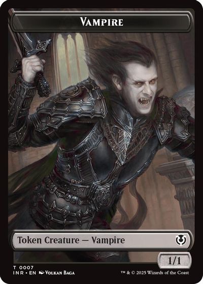 Vampire (0007) // Vampire (0008) Double-Sided Token card art
