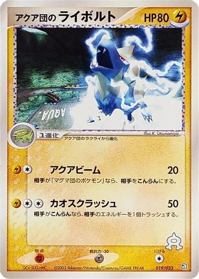 Team Aqua's Manectric card art