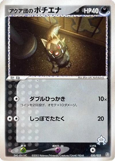 Team Aqua's Poochyena - 020/033 card art