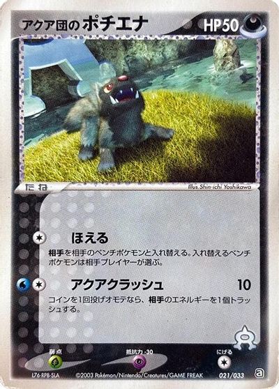 Team Aqua's Poochyena - 021/033 card art