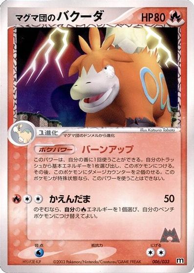 Team Magma's Camerupt card art