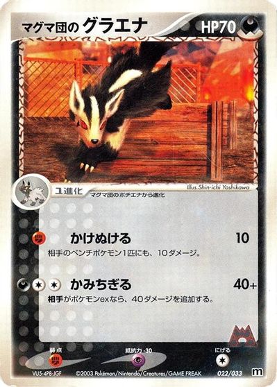Team Magma's Mightyena - 022/033 card art