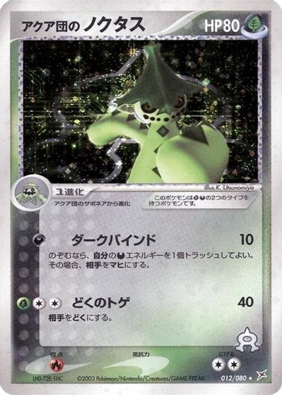 Team Aqua's Cacturne card art
