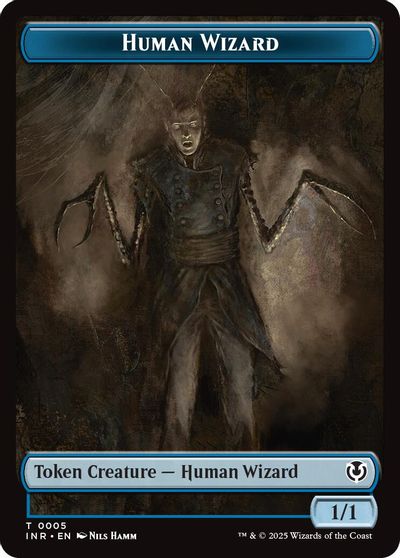 Human Wizard // Emblem - Jace, Unraveler of Secrets Double-Sided Token card art