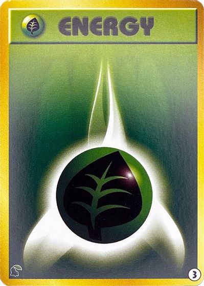 Basic Grass Energy - 3 card art