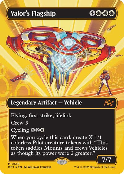 Valor's Flagship (Borderless) (First-Place Foil) card art