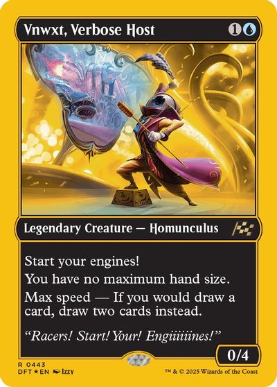 Vnwxt, Verbose Host (First-Place Foil) card art