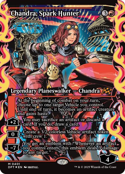 Chandra, Spark Hunter (Showcase) card art