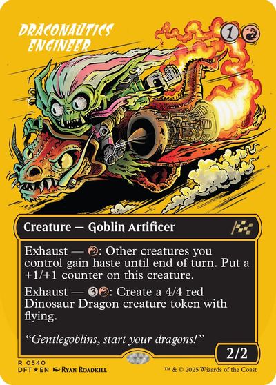 Draconautics Engineer (Borderless) (First-Place Foil) card art