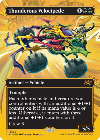 Thunderous Velocipede (Borderless) (First-Place Foil) card art
