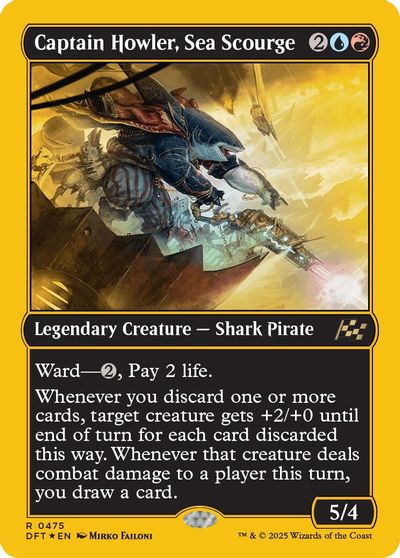 Captain Howler, Sea Scourge (First-Place Foil) card art