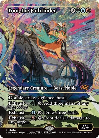 Loot, the Pathfinder (Showcase) (Fracture Foil) card art