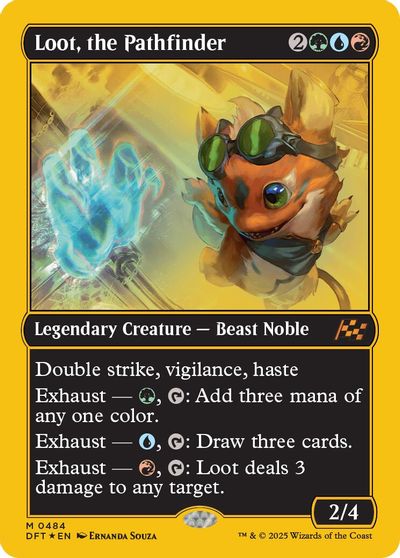Loot, the Pathfinder (First-Place Foil) card art