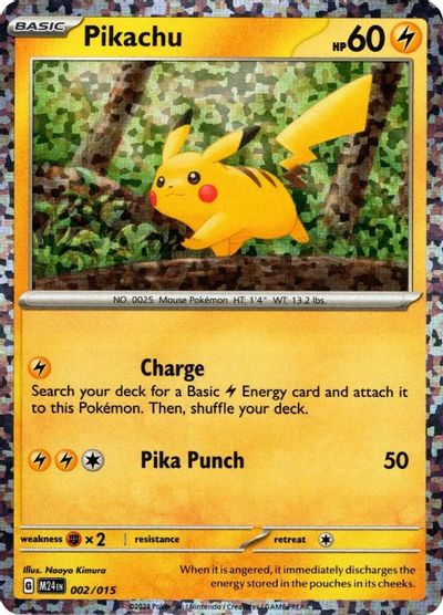 Pikachu card art